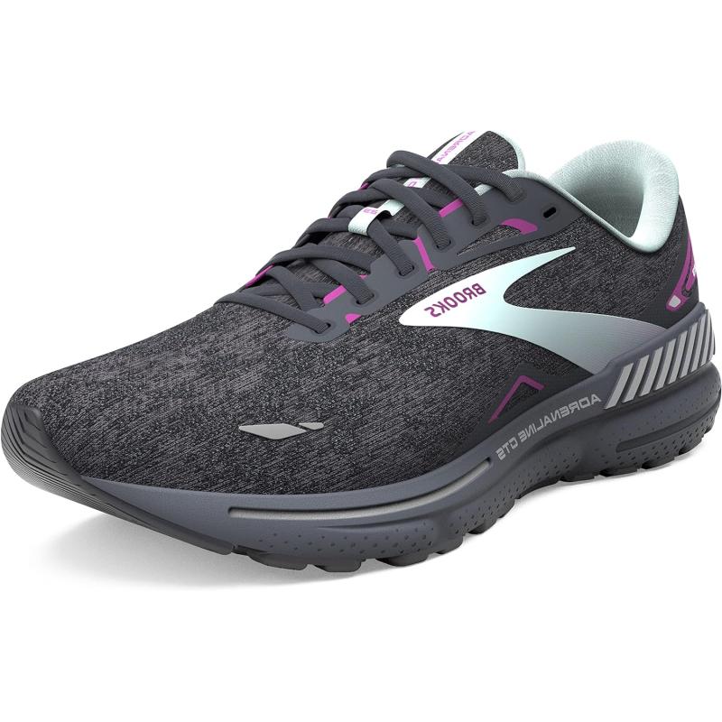 Brooks Women’s Adrenaline GTS 23 Supportive Running Shoe(Black/Light ...